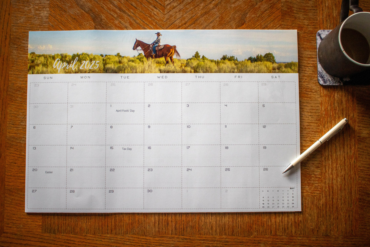 2025 Western Desk Calendar