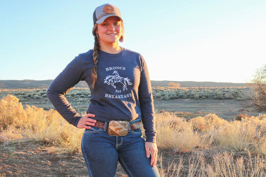 "Broncs for Breakfast" AWP Long Sleeve Shirt