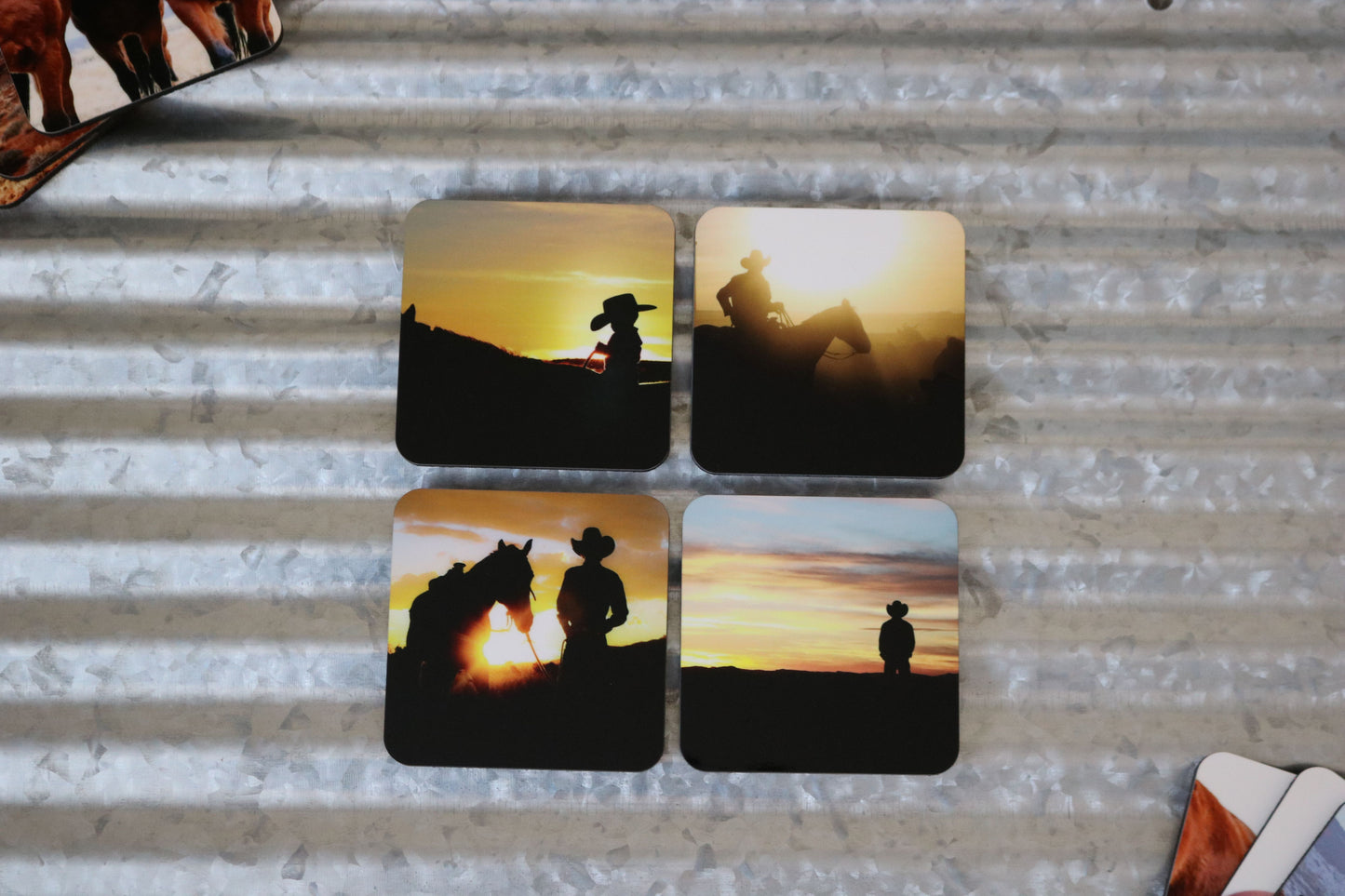 Cowboy Silhouette Coasters