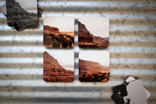 Hurrah Pass Desert Coaster Set, Ready to Ship